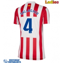 Atletico Madrid Conor Gallagher #4 Replica Home Shirt Ladies 2025-26 Short Sleeve